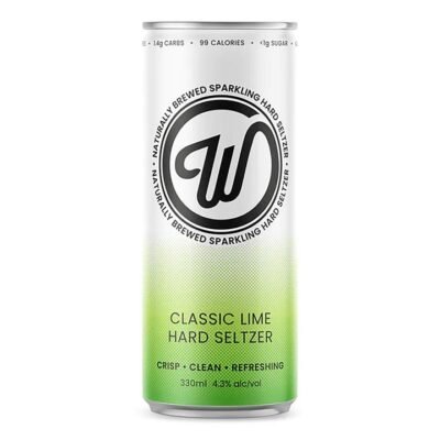 Wayward Brewing W Seltzer Classic Lime (Case) Booze Buddie Wayward Brewing W Seltzer Classic Lime (Case)