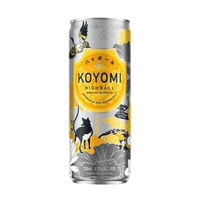 Koyomi Highball Shochu Blended Mandarin & Grapefruit 250ml (4 Pack)