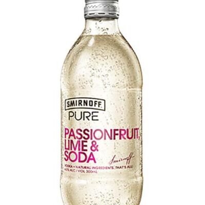 Smirnoff Pure Passionfruit, Lime & Soda (4 Pack)
