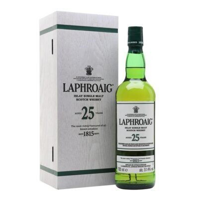 Laphroaig 25 Year Old Single Malt Scotch Whisky 700ml Booze Buddie Laphroaig 25 Year Old Single Malt Scotch Whisky 700ml