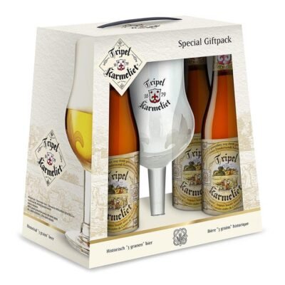 Brouwerij Bosteels Tripel Karmeliet 4 Pack with Glass