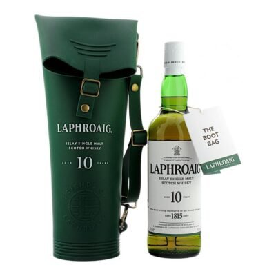 Laphroaig 10 Year Old Single Malt Scotch Whisky 700ml + Welly Boot Bag Booze Buddie Laphroaig 10 Year Old Single Malt Scotch Whisky 700ml + Welly Boot Bag