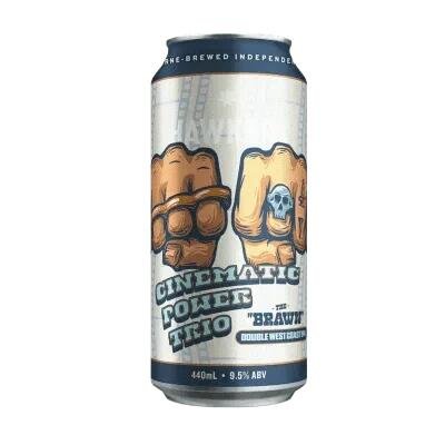 Hawkers Cinematic Power Trio The Brawn Hazy IPA 440ml Can Booze Buddie Hawkers Cinematic Power Trio The Brawn Hazy IPA 440ml Can